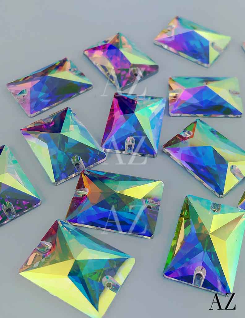 Cristallo da cucire - Rettangolo