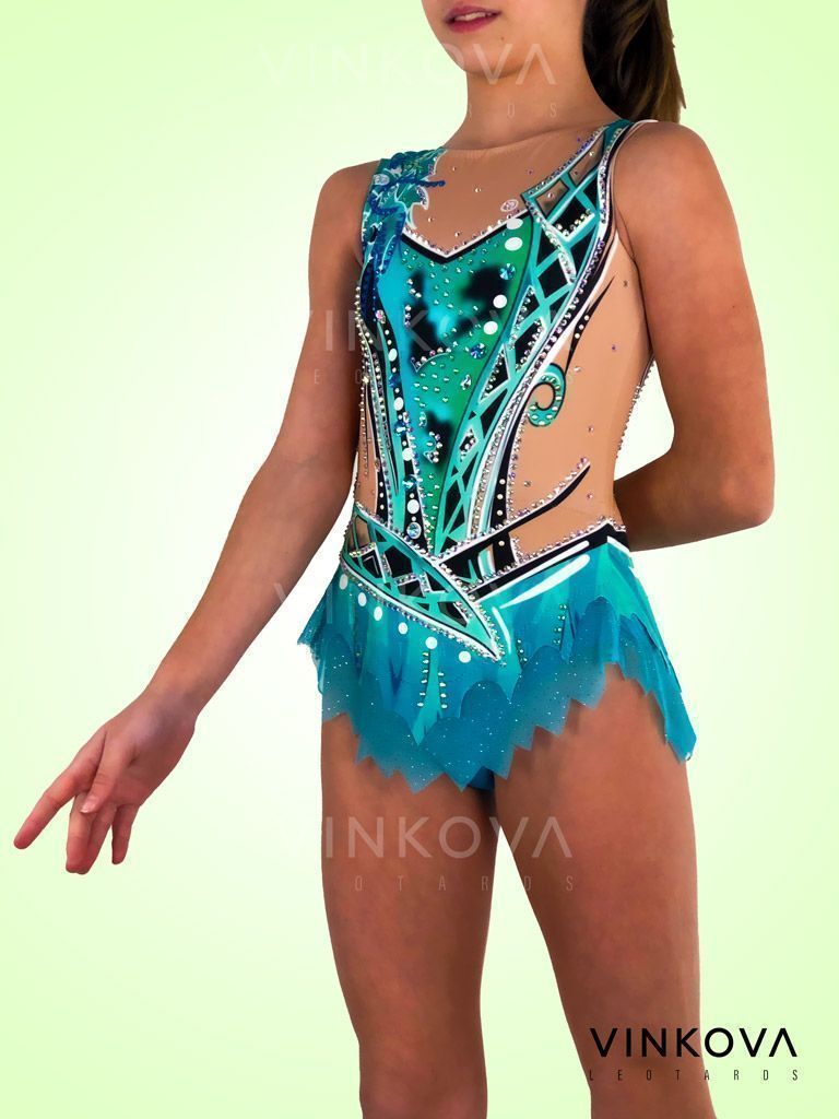 Green Forest  – Maillot gimnasia rítmica