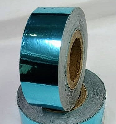 Rotolo Adesivo Specchio Blu-Turchese