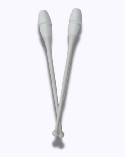 Clavette da ginnastica ritmica a incastro colore bianco per allenamento e competizione