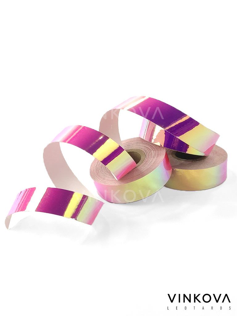Rollo adhesivo Fucsia tornasolado Dorado