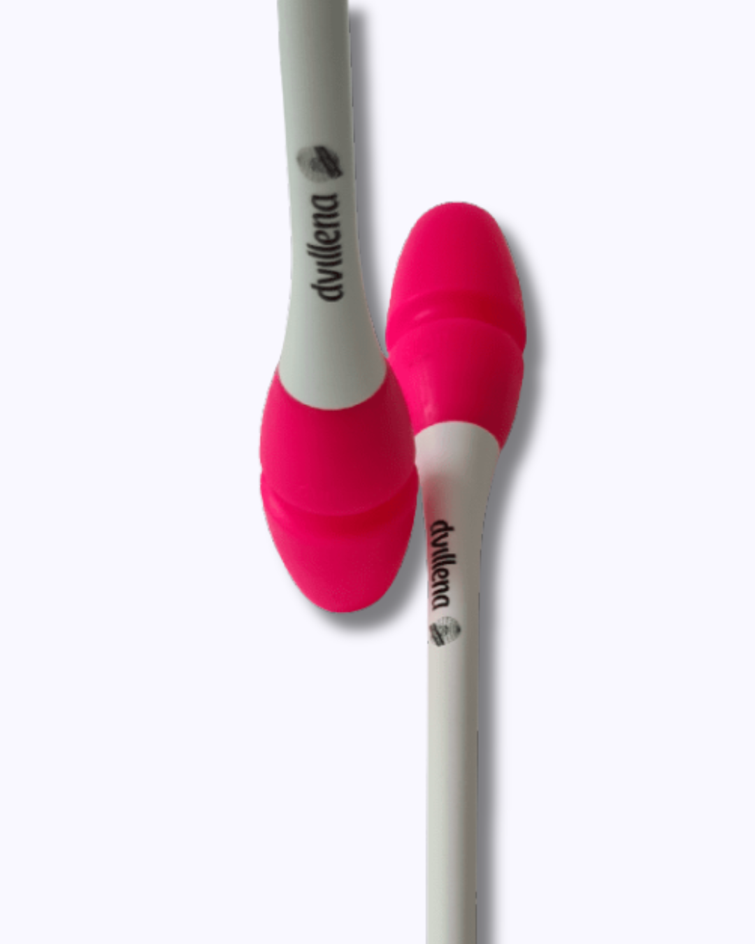 Mazas 45 cm - Blanco y Rosa Fluor