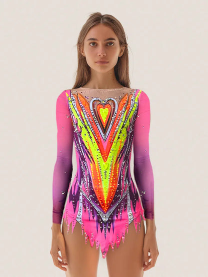 Core  – Maillot gimnasia rítmica TURBO FLUOR