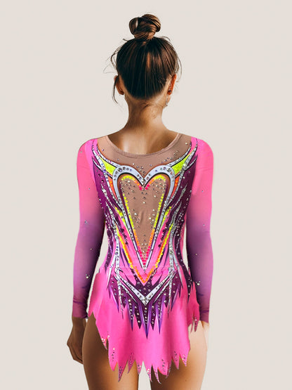 Core  – Maillot gimnasia rítmica TURBO FLUOR
