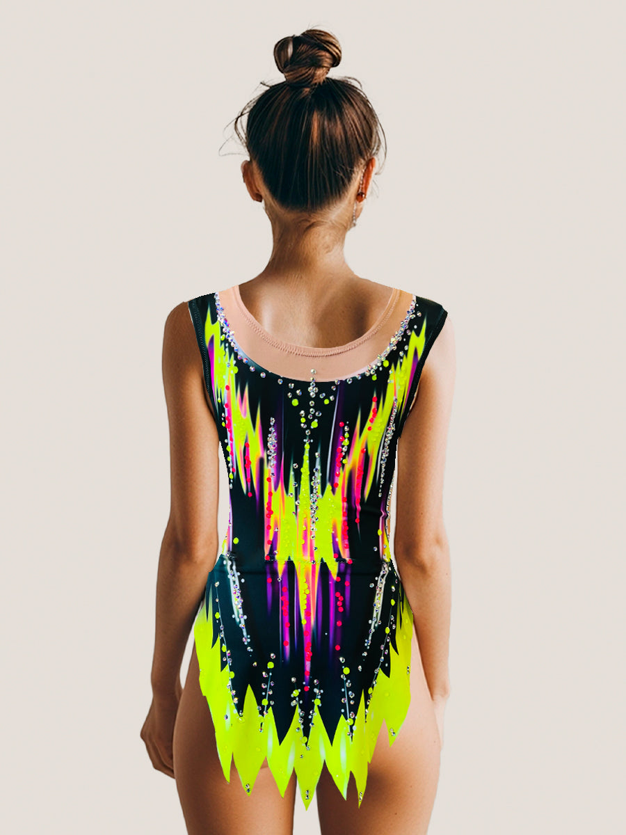 Danna  – Maillot gimnasia rítmica TURBO FLUOR
