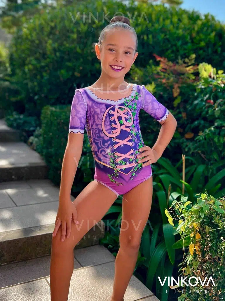 Rapunzel – Maillot Gimnasia Rítmica niña