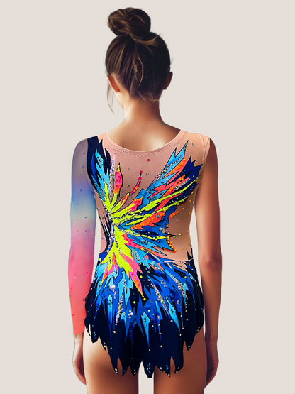 Isabella  – Maillot gimnasia rítmica TURBO FLUOR