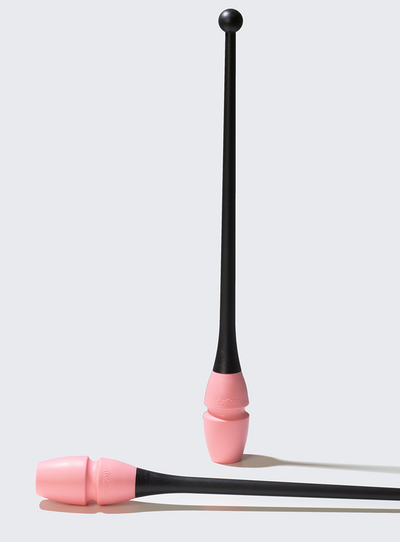 Set di clavette Dvillena & Vinkova incastrabili corpo nero e testa rosa.