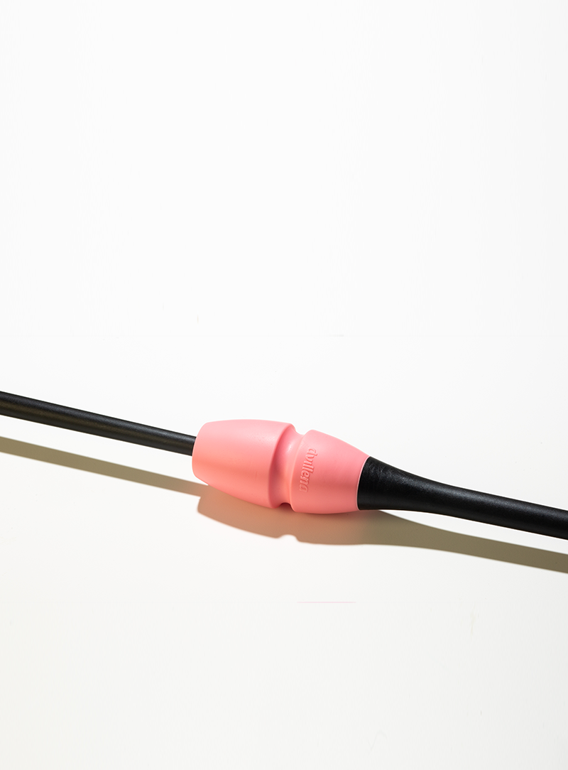 Mazas homologadas FIG engarzables en negro y rosa para competición oficia