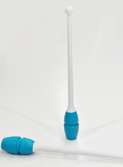 Set di clavette Dvillena & Vinkova incastrabili bianche con testa blu.