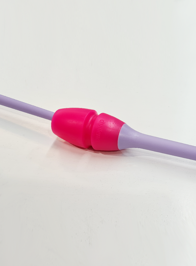 Clavette omologate FIG incastrabili bicolore viola chiaro e rosa per ginnaste.