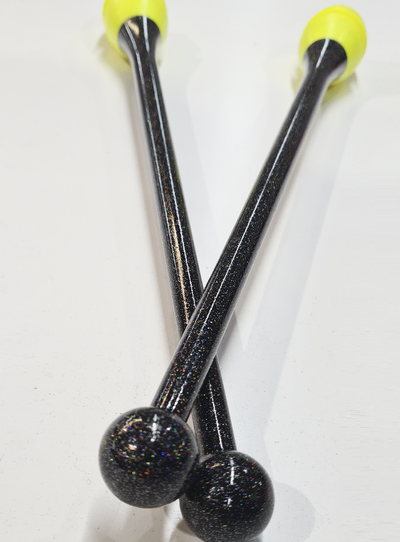 45 cm Clavette Nero Giallo Glitter