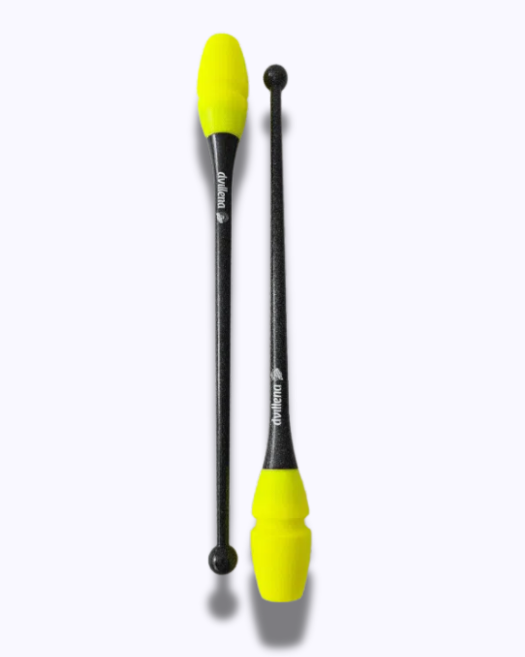 Mazas 45 cm - Negro con brillo y Amarillo Fluor