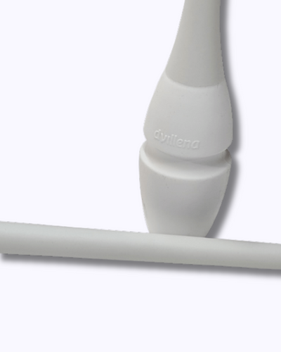 Paio di clavette Dvillena & Vinkova a incastro totalmente bianche, attrezzo professionale.