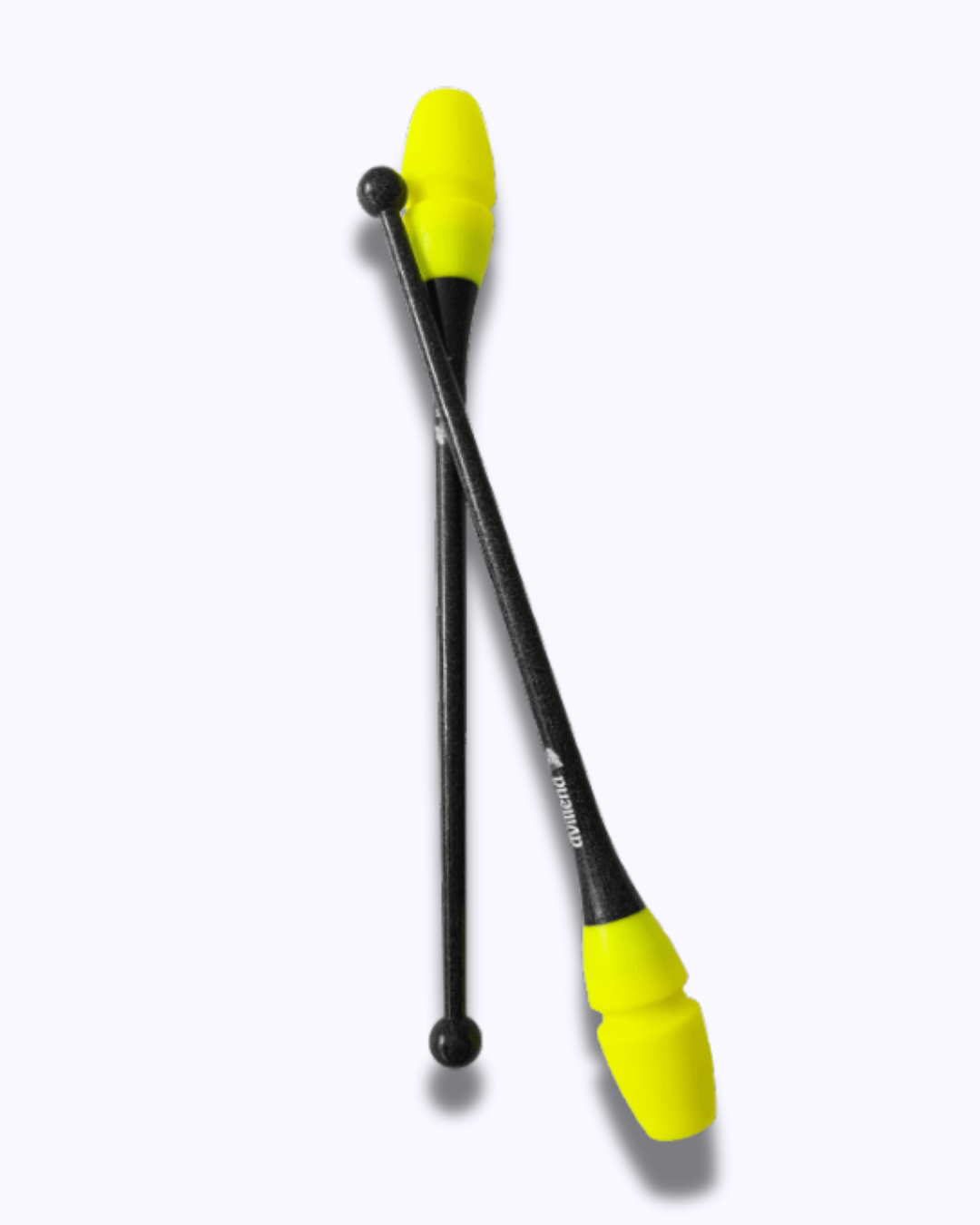 Mazas 45 cm - Negro con brillo y Amarillo Fluor