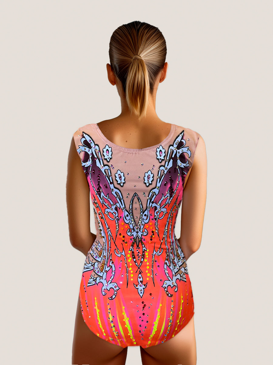 Horus – Maillot gimnasia rítmica TURBO FLUOR