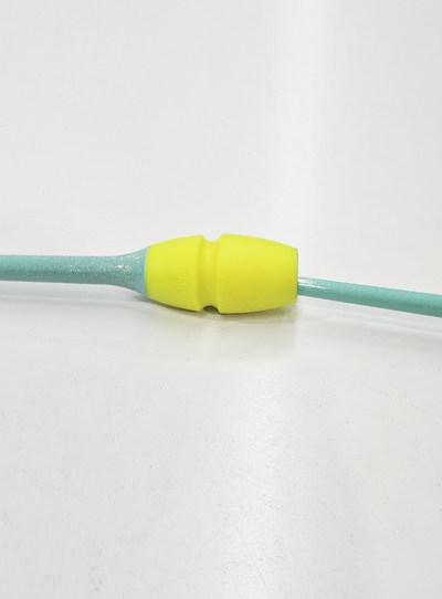 Clavette da competizione omologate FIG 36 cm verde glitter e giallo