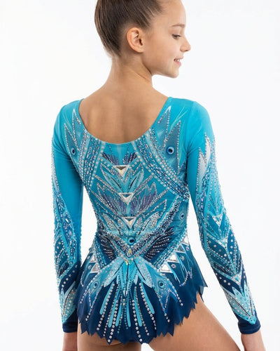 retro del body da Ginnastica Ritmica colore blu 2026 della marca Vinkova